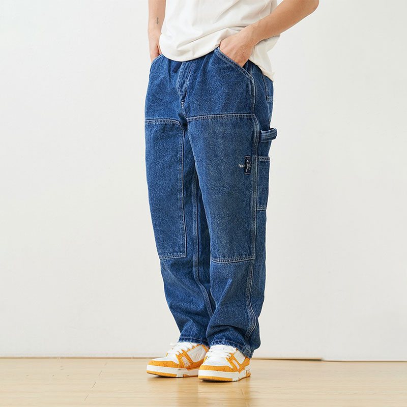 Nautica Double Knee Denim Painter 長谷川 水洗做舊 牛仔褲長褲 - Taobao