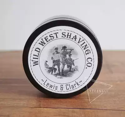 American Wild West Louis Clark shaving soap sandalwood and cedar wood flavor