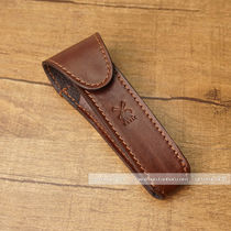  German high-end brand thickened leather manual double-edged razor holster suitable for 2 colors below 10cm
