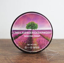 American Barrister Mann Lime Lavender Cedar Shaving Shaving Soap
