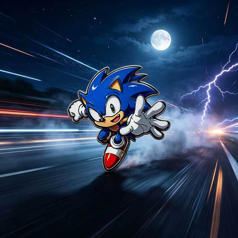 Sonic the Hedgehog Brooch Cartoon Sonic Character Anime Merchandise Metal Badge Backpack Decoration Hat Accessory Sonic the Hedgehog Brooch Cartoon Sonic Character Anime Merchandise Metal Badge Backpack Decoration Hat Accessory