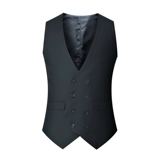 Brother, мужской костюм, демисезонный жилет, облегающий крой, в корейском стиле