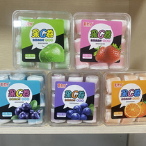 Dong boss fruit C roll fruit roll orange grape blueberry fruit flavored sweet snack food