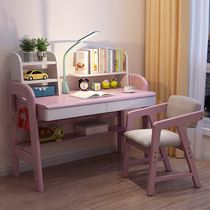 Solid Wood Desk Economy Type Home Bedroom Writing Desk Modern Minima With Bookshelves Combined Full Solid Wood Learning Table