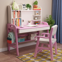 Elementary School Students Desk Solid Wood Home Study Writing Desk Bedroom Girls Class Table And Chairs Sub Boy Table Color Optional