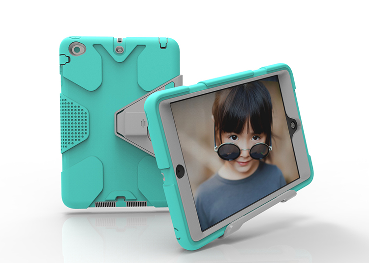 tablet iPad mini mini1 / 2/3 bộ silicone nắp bảo vệ bao gồm tất cả ba đứa con chống đơn giản vỏ thả sức đề kháng - Phụ kiện máy tính bảng kính cường lực ipad