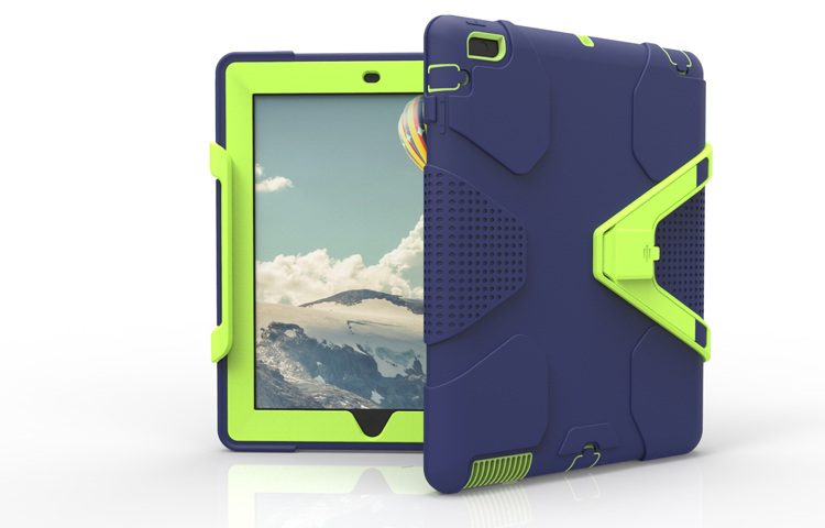 Tablet iPad2 / 3/4 đầy đủ bảo vệ đóng gói vỏ thả tay áo trẻ em kháng silicone đơn giản ba chống đỡ dày - Phụ kiện máy tính bảng bao da ipad 2