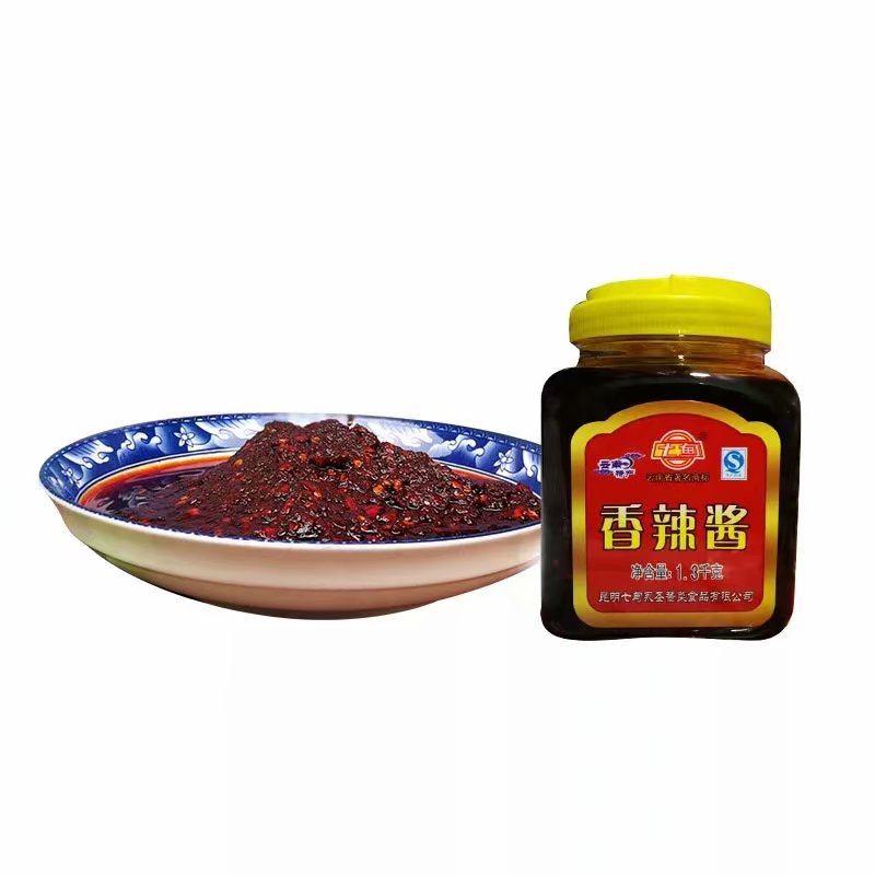 Seven Meadows Spicy sauce Yunnan Spiced Spicy Sauce 1300 grams of cooking Lower rice mix Bait Block Dip in Water Hot Pot Seasoning