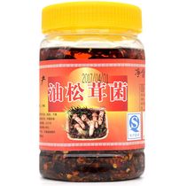 Yunnan Qujing Red Earth Garden Oil Tricholoma matsutake fried edible fungus ready-to-eat mushroom under meal noodles 400g snacks Snacks