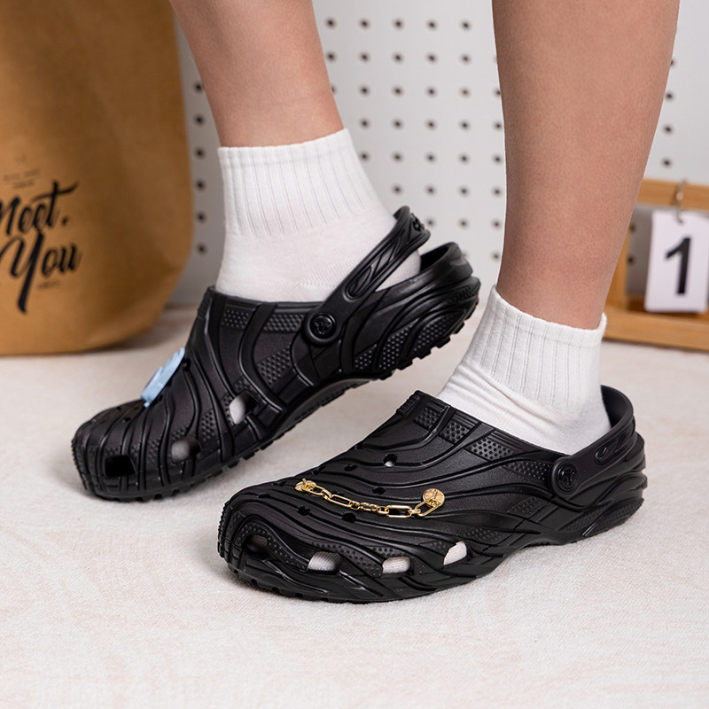 Crocs Classic Wave Pattern Clog Men's Summer New Sandals Slippers Beach Shoes 213440 Crocs Classic Wave Pattern Clog Men's Summer New Sandals Slippers Beach Shoes 213440