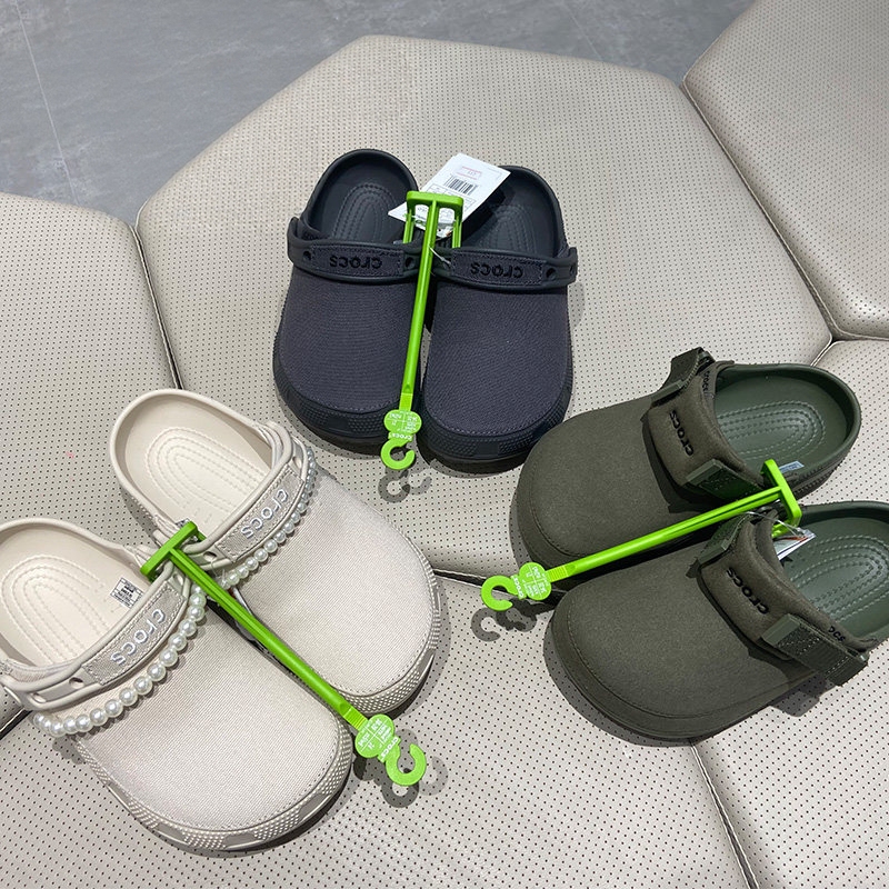 Crocs Summer Men's and Women's 214048 Canvas Beach Shoes 211354 Imitation Suede Clogs 211930