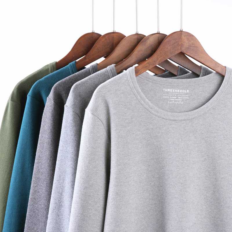 Men's Suede Fever Coat Men Thickening Pure Cotton Autumn Clothes Round Collar Pure cotton sweatshirt bottom-shirt winter one-piece blouse