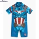 Bộ đồ liền thân của NEXT Captain America Beach Sunscreen Jumpsuit 18 Spring / Summer Boy Boy Baby Quick Dry Surfer Áo tắm