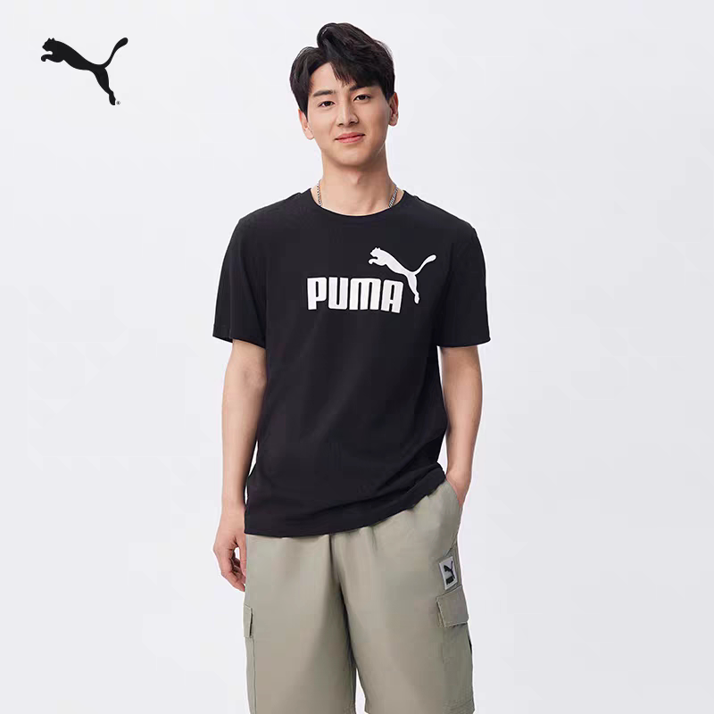 Pure Cotton Half-Sleeve Casual Short-Sleeve T-Shirt for Men and Women Puma Official New Summer Sports Top 688958