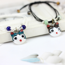 Big Eye Jingdezhen Ceramic Bracelet Cute Cartoon Animal Bracelet Girlfriend Couple Bracelet