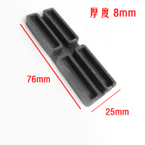 8mm thickness solid gasket Door and window tempered glass fixed installation pad Plastic pad height block clip bracket accessories