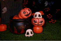  DF-H Halloween limited pumpkin head skull small mask bjd 46 points universal official original