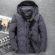 Men's White Duck Down Jacket Regular Thickened Men's Winter Business Casual Jacket Middle-aged Dad Clothing Clearance