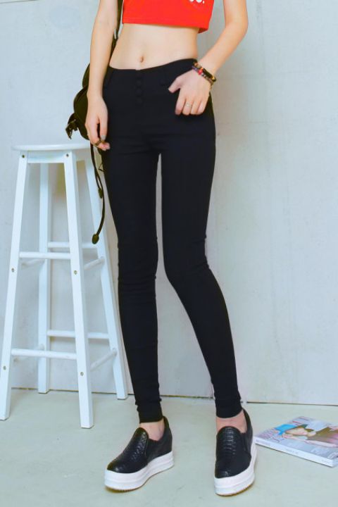 Quần legging dài cạp cao mùa thu và mùa đông mua quần áo