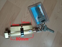 Large 70 lock cylinder Universal Channel single door machine room 75mm wooden door 80 90 extended handle door lock cylinder