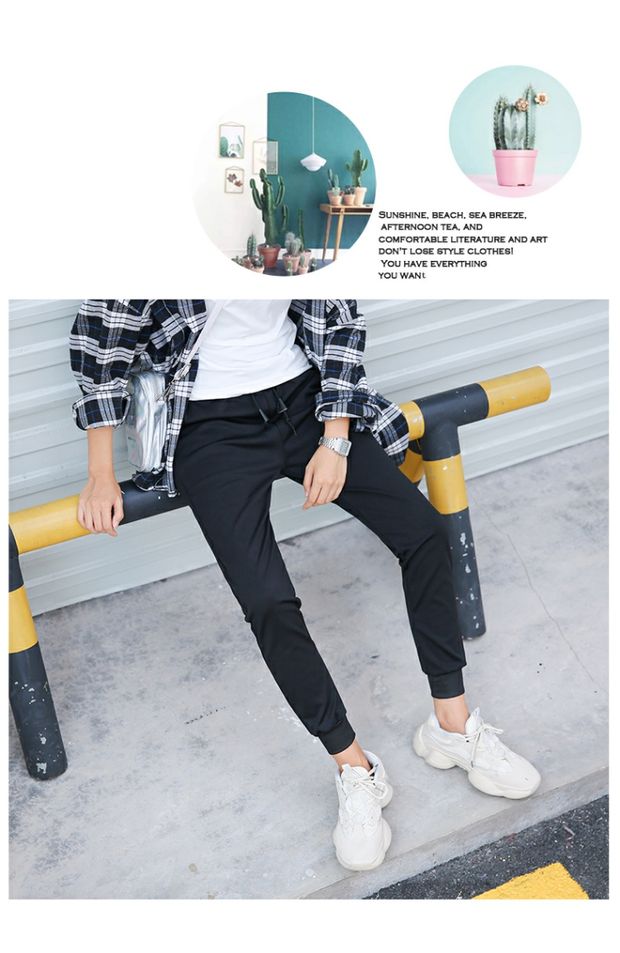 Quần âu nam 2018 thời trang mới quần thể thao hoang dã mùa thu đông phiên bản Hàn Quốc cộng với quần nhung dày harem quần ấm quần kaki nam đẹp