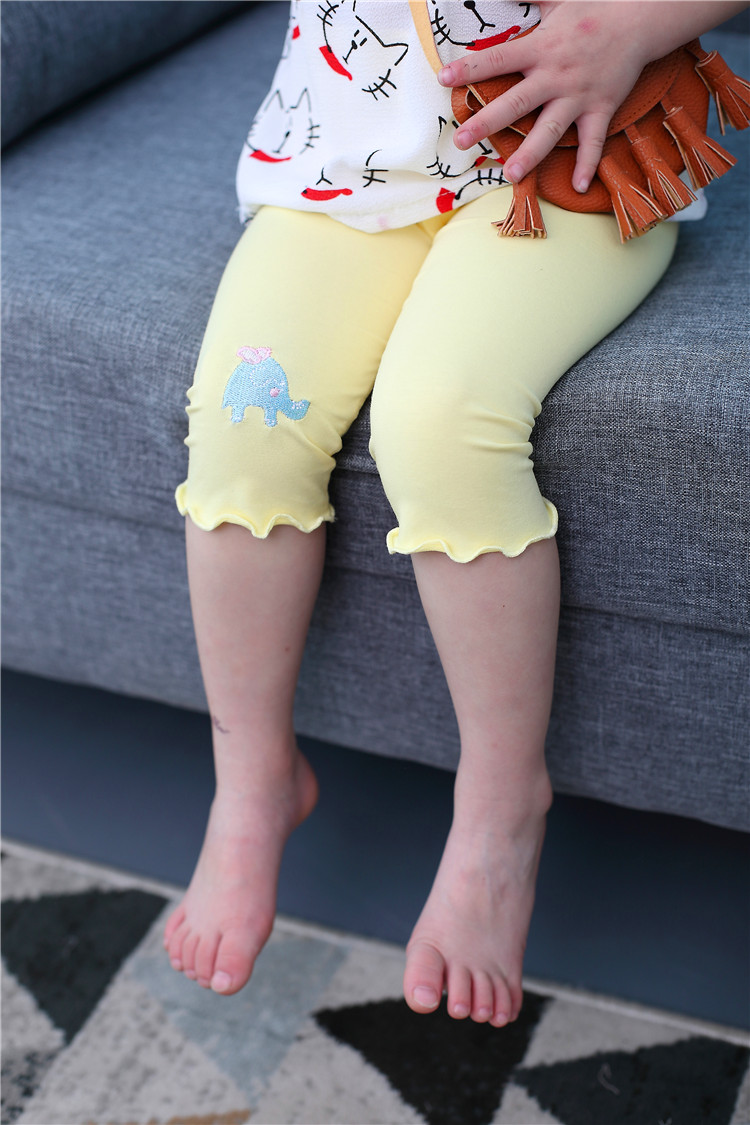 Mùa hè mới cô gái quần áo trẻ em bông 7 quần của phụ nữ bé đáy quần trẻ sơ sinh trẻ em quần quần trẻ em