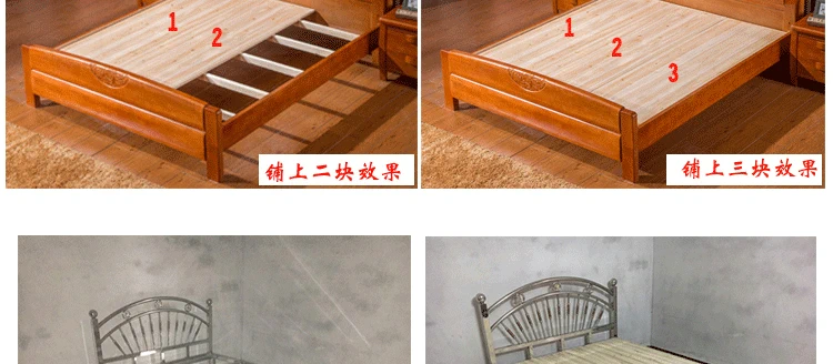 Đặc biệt 1,5 1,8 m boong gỗ nệm gấp eo boong boong linh sam có thể được tùy chỉnh tatami - Giường