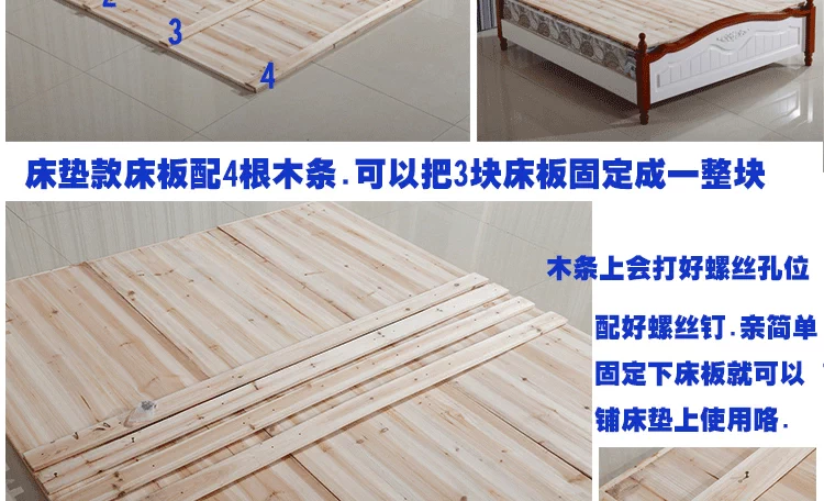 Đặc biệt 1,5 1,8 m boong gỗ nệm gấp eo boong boong linh sam có thể được tùy chỉnh tatami - Giường