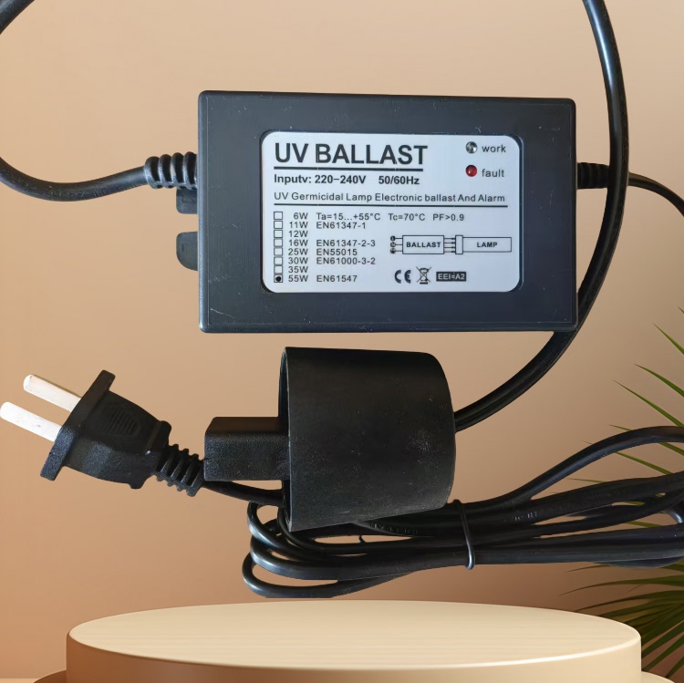 Water Treatment Single-Ended 4-Pin Uv Ultraviolet Germicidal Lamp with Sound-Controlled Alarm Electronic Ballast 25W40W55W