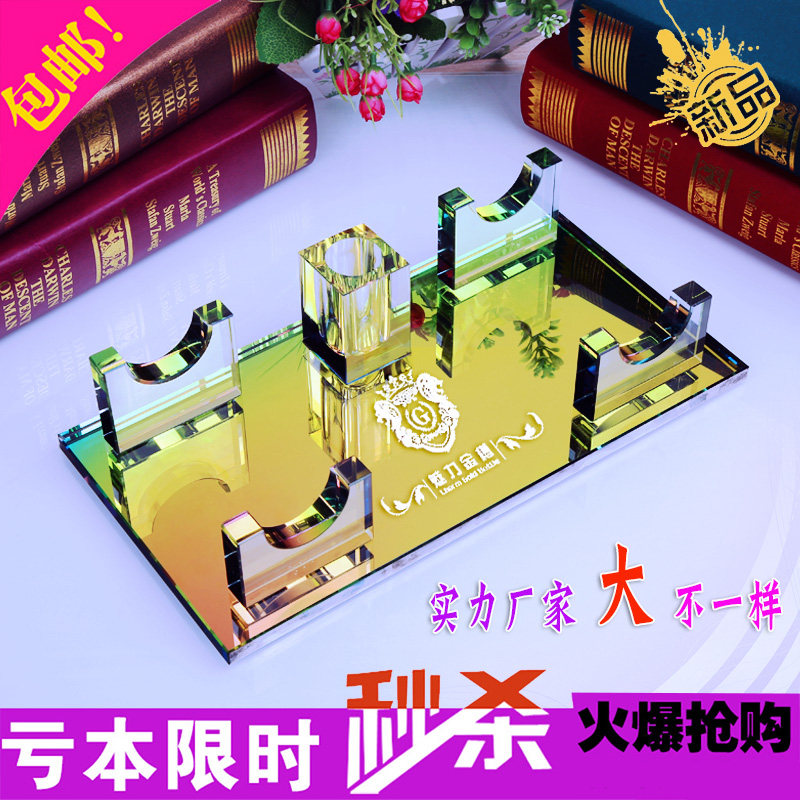 Crystal microphone shelf ktv night wheat rack wireless microphone holder desktop bbs microphone holder