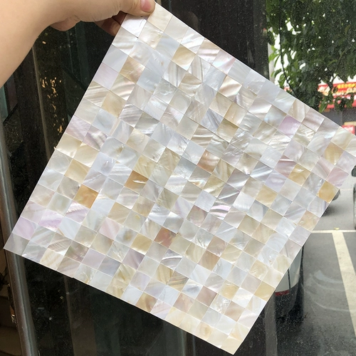 20 маленький боевой натуральный цвет мозаика розовая раковина фона балкон балкон кухня внутренняя плитка настенная паста самостоятельно