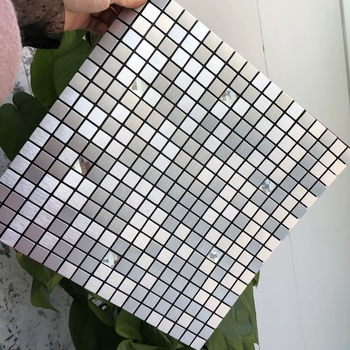 Металлическая алюминиево-пластиковая пластина, мозаичная самоклеящаяся гостиная, прихожая, ванная комната, КТВ, гостиничный телевизор, украшение стены, влагостойкая и прочная