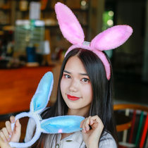 Kindergarten luminous headgear headgear atmosphere concert props with lamp hairpin horn lamp rabbit ear headband