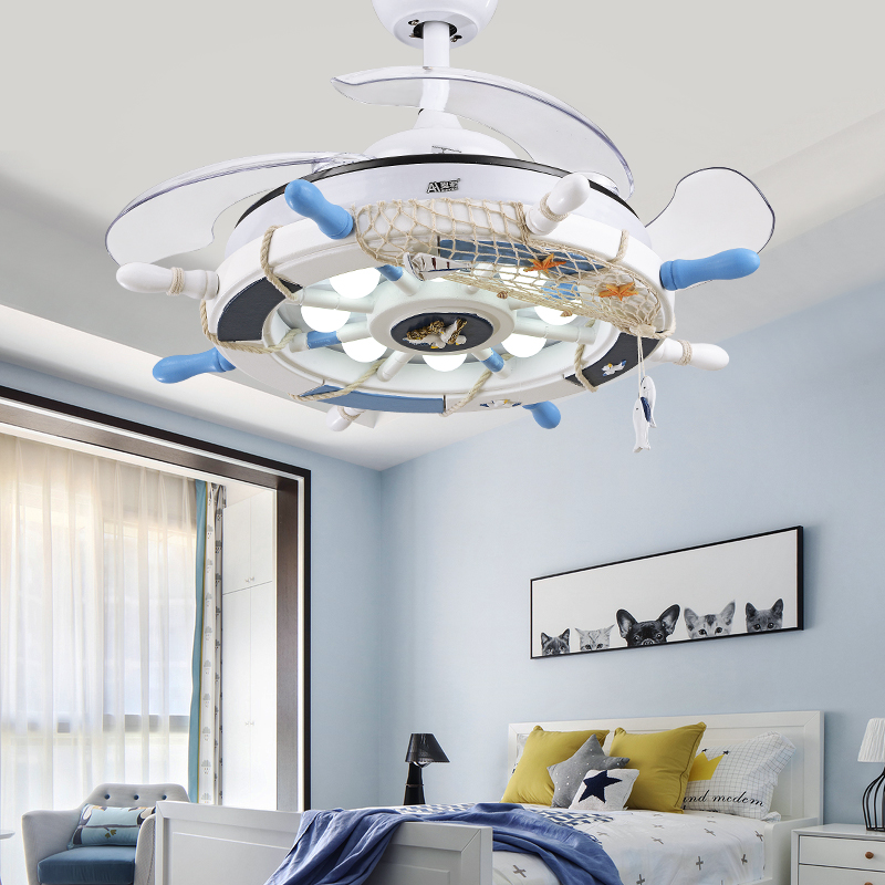 Children Ceiling Fan Lights Invisible Fan Boys And Girls