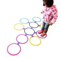  New kindergarten hopscotch toy kindergarten teaching aids childrens sensory integration training outdoor sports