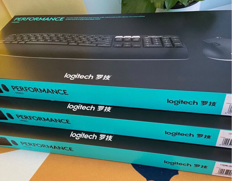 Logitech Mk850 Wireless Unified Bluetooth Dual-Mode Keyboard and Mouse Set with Wrist Rest for Multi-Screen Mobile Phones