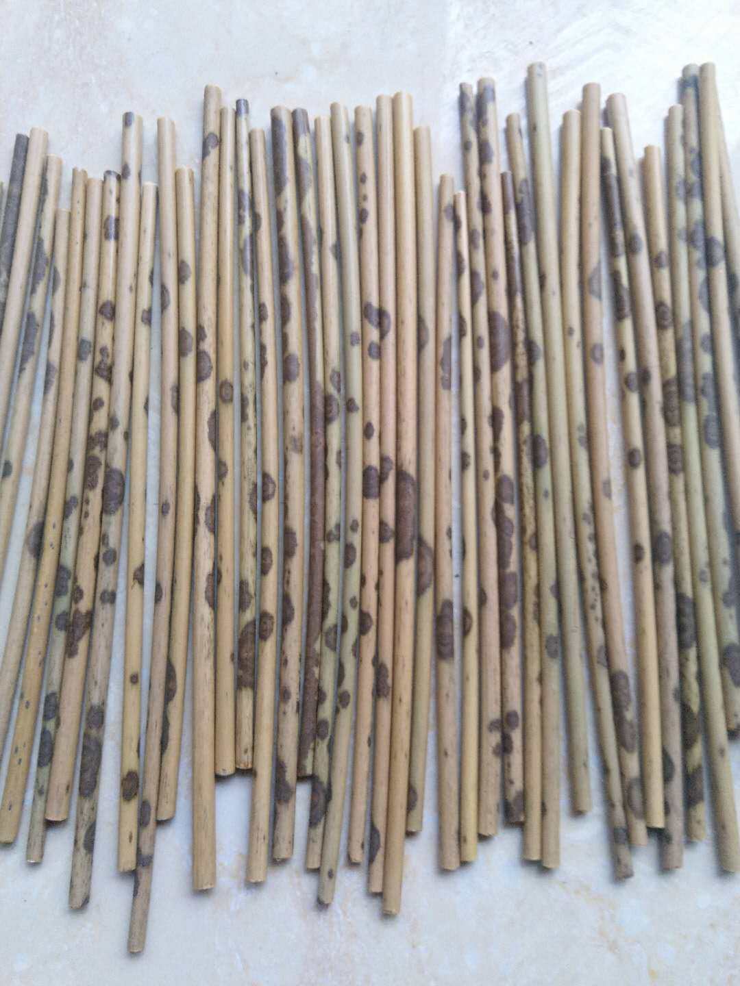 Special small caliber Spotted Bamboo black Xiangfei Fan Bamboo Kutian Tea Mat Accessories Bamboo Products Raw Materials