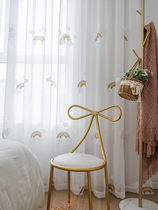 Bay window Balcony Princess wind insulation sunscreen window screen White screen curtain screen curtain Translucent impermeable human screen curtain Japanese curtain