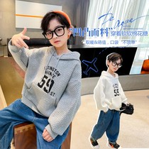 Childrens clothes boy necropolis Spring autumn 2022 new CUHK Tong Shuai qi Spring loaded boy Long sleeve blouse with hat and Han version