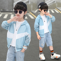 Boy summer clothing jacket sunscreen jacket 2022 new children sunscreen CUHK Tong Summer air conditioning Thin Tide