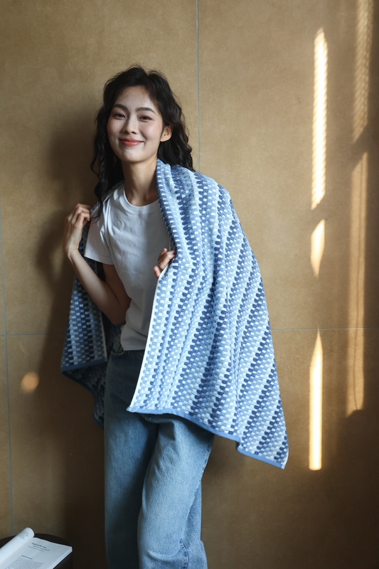 21-Strand Yarn-Dyed Low-Twist Towel for Adults, Men and Women, Couple Bath Towel, Body Wrap, Thickened, Ultra-Soft, 100% Cotton