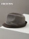 New style jazz hat for men, middle-aged and elderly, small brim, cool, handsome, fashionable, European and American, British, casual, large head circumference