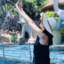 Foldable new VH net red big edge cap wild eaves straw hat summer leisure beach beach vacation sun hat for women