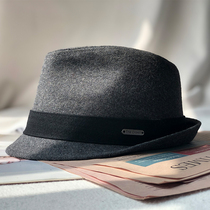 Autumn and winter high-end hat mens wool topper American street shot jazz hat Unisex parent-child hat size head circumference