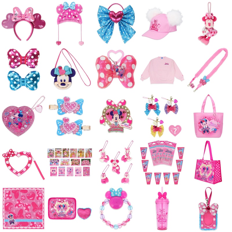 In Stock Tokyo Disney Mickey Minnie Pluto Pink Heart Pendant Headband Merchandise Accessories