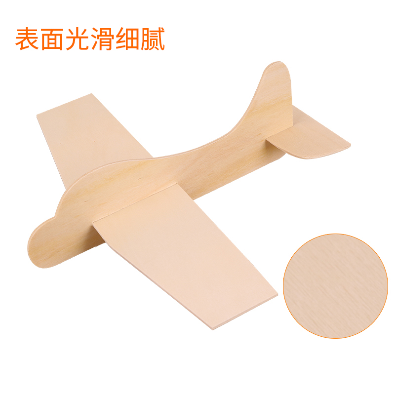 Kindergarten Children Handmade Creative DIY white mold Fill color wood hand-painted aircraft Fine art painted graffiti Toys 6 racks