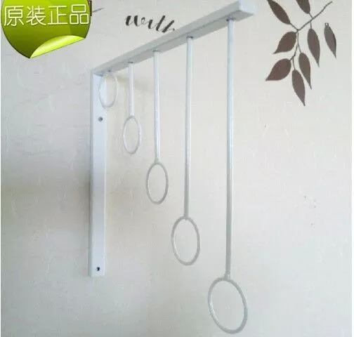 Children's Clothing Wall-mounted Clothes Rack Clothes Hanger Hooks Upper Wall Clothing Display Racks Home Wall Clothes Rack Rings