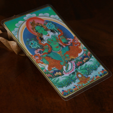 Китайская карта защиты от несчастий t20--绿度母佛卡护身卡