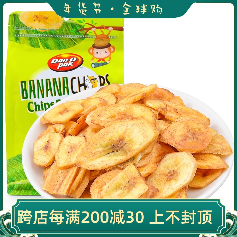 DAN-D-PAK dandy banana slice 500g Vietnam dehydrated banana fruit dry casual office fruit snack-Taobao