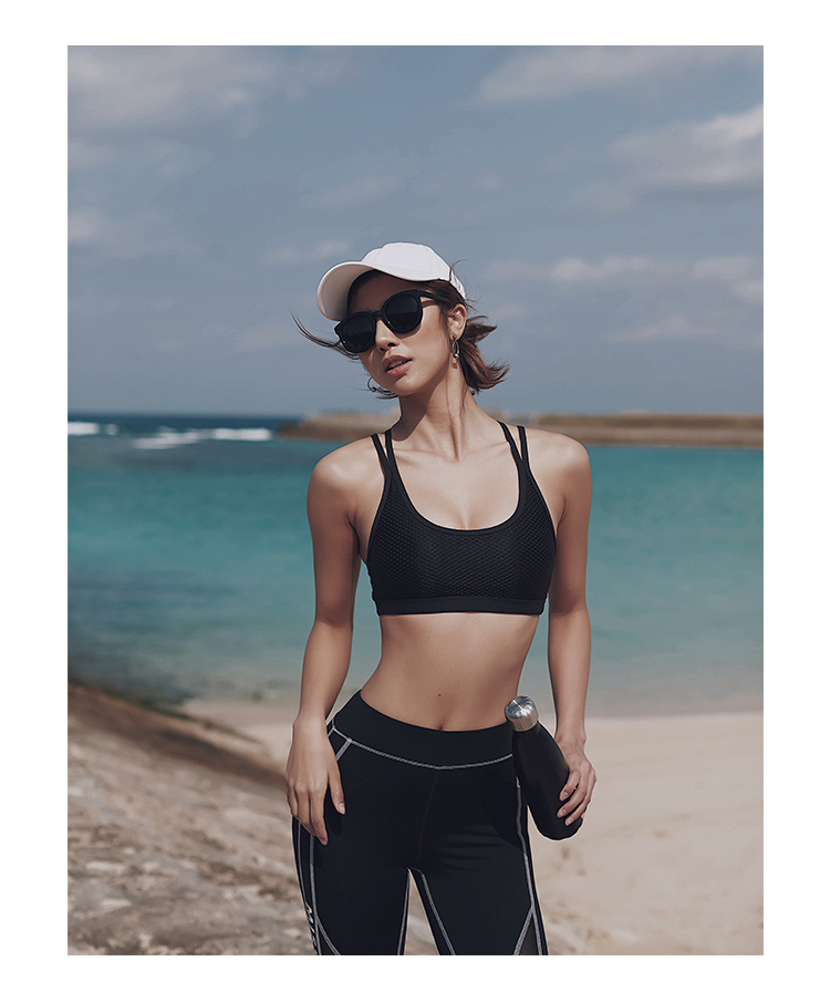 Lạ cô gái thể thao đồ lót nữ chống va chạm chạy tập hợp khuôn mẫu vẻ đẹp trở lại yoga tập thể dục áo ngực chuyên nghiệp áo ngực áo tập yoga đẹp